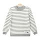 BOY SWEATER GREY CROCHET STRIPED