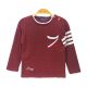 BOY SWEATER / SWEAT T-SHIRT MAROON AWESOME DUDE