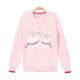 GIRL SWEATER LIGHT PINK PENGUINS