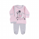 NEW BORN GIRL SUIT PINK/GREY-HIPPO