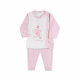 NEW BORN GIRL SUIT WHITE/PINK-TINY BUNNY