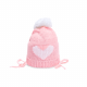 BABY CAP WOOLEN-PINK