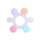 SILICONE GUM SOOTHER - LAVENDAR STARFISH