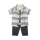 BOY SUIT-WHITE/NAVY