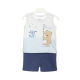 BOY SUIT-WHITE/BLUE