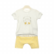 GIRL SUIT-WHITE/YELLOW