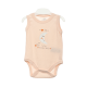 GIRL BODY SUIT SLEEVE LESS-PEACH