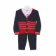 BOY SUIT-NAVY/RED