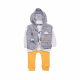 BOY SUIT-GREY/YELLOW