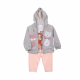 GIRL SUIT-GREY/PINK