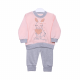 GIRL SUIT-PINK/GREY