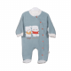 BOY ROMPER-GREENISH GREY