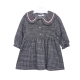 GIRL TOP-DARK GREY CHECK