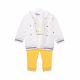 GIRL SUIT-WHITE/YELLOW