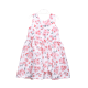 GIRL FROCK-PEACH PRINTED