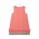 GIRL TOP CORAL FRILLED