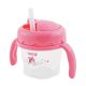 DRINKING CUP STEP 3-STRAW 120ML-PINK