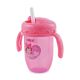 DRINKING CUP STEP 3-STRAW 240ML-PINK