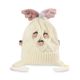 WINTER HAT CREAM KNITTED STRAWBERRY ANGLE EAR FLAPS