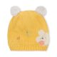 WINTER HAT YELLOW KNITTED PUPPY