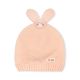 WINTER HAT PEACH KNITTED BUNNY