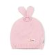WINTER HAT BABY PINK KNITTED BUNNY