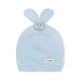 WINTER HAT BLUE KNITTED BUNNY