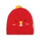 WINTER HAT RED KNITTED CHICK