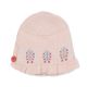 WINTER HAT TEA ROSE KNITTED