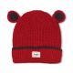 WINTER HAT CHERRY RED KNITTED