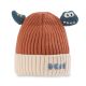 WINTER HAT ALMOND BROWN KNITTED DINO