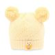 BABY WOOLEN CAP YELLOW TEDDY KNITTED