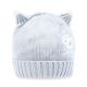 WINTER HAT BLUE MEOW KNITTED