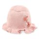 WINTER HAT PINK FLORAL KNITTED