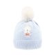 WINTER HAT BLUE BUNNY KNITTED