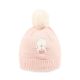 WINTER HAT PINK BUNNY KNITTED