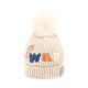 WINTER HAT CREAM WILD DINO KNITTED