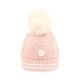 WINTER HAT CREAM HEARTS KNITTED