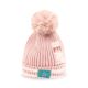 WINTER HAT PINK BEAR KNITTED