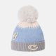 BOY WINTER CAP SKY BLUE POM-POM