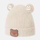 BABY WINTER CAP CREAM BEAR THEME