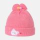 BABY WINTER CAP HOT PINK LINED BOW