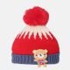 BABY WINTER CAP RED POM POM