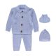 WOOLEN SUIT NEW BORN BLUE KNITTED