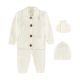 WOOLEN SUIT NEW BORN CREAM KNITTED