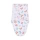 SWADDLE WRAP QUILTED WHITE BUTTERFLIES