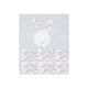 WRAPING SHEET GREY BUNNY